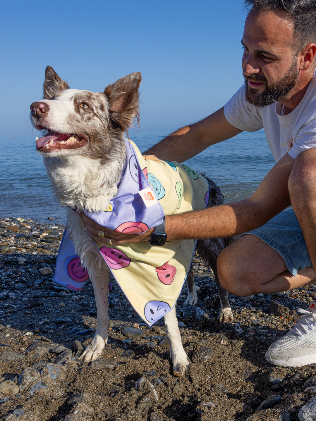 SMILEY DOG TOWEL