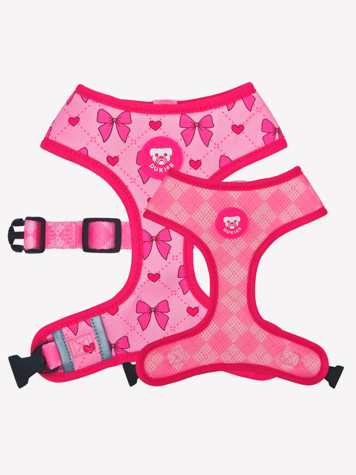 HARNAIS REVERSIBLE COQUETTE POUR CHIEN