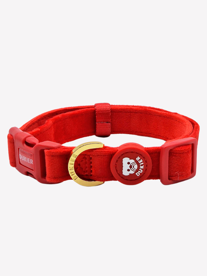 COLLAR PARA PERRO VELVET RED